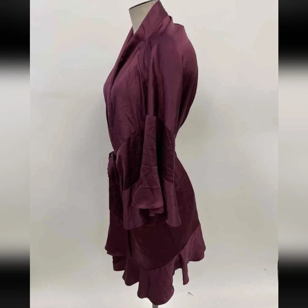 Victoria's Secret Satin Robe in Deep Purple - Picture 2 of 4